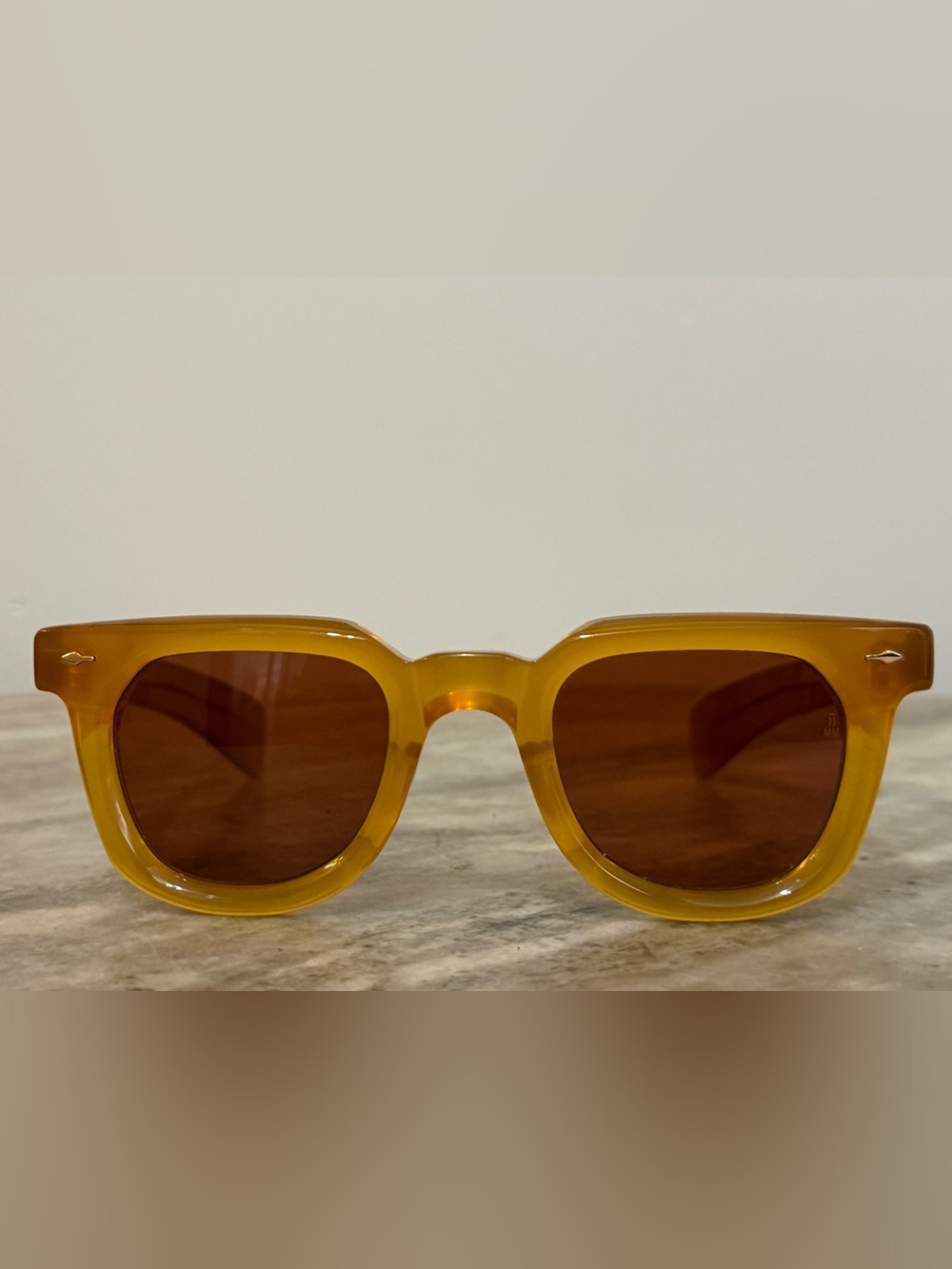 JACQUES MARIE MAGE VENDOME HONEY 47□25 w/ Complete Set Sunglasses Eyeglasses